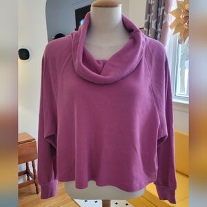 Pilcro cropped waffle long sleeve